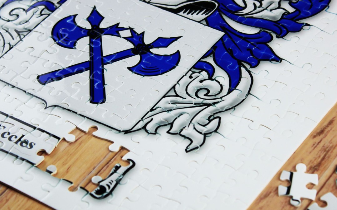 Personalised Jigsaw with Coat of Arms / Family Crest