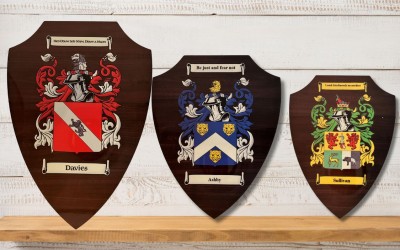 Personalised Printed Shields with Coats of Arms